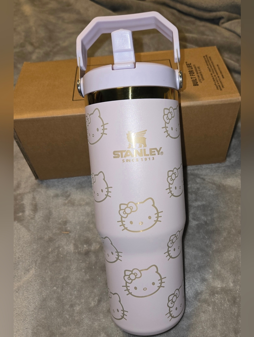 Stanley Hello Kitty Purple Gold Travel Tumbler 30 oz